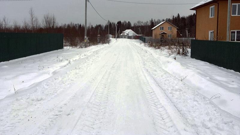 Чистка дорог в Заповедном